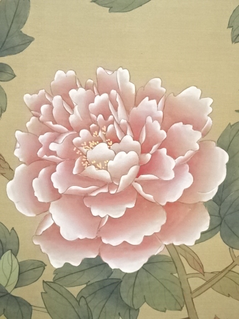 【花菖蒲図】春耕 2649 共箱 掛け軸　肉筆 花菖蒲図】春耕 2649 共箱 掛け軸 肉筆 花菖蒲図】春耕 2649 共箱